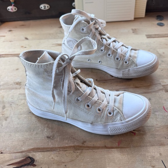 Converse Chuck Taylor White High-Top Sneakers size 6 - Picture 10 of 11